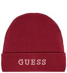 Czapka zimowa Guess bordowy damska