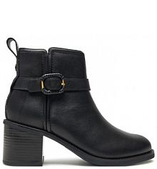 Botki na obcasie Clarks czarne