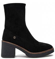 Botki na obcasie Refresh czarne