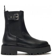 Botki KARL LAGERFELD czarne damskie