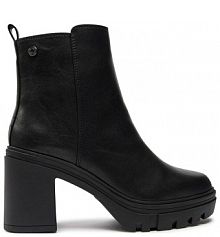 Botki na obcasie Refresh czarne