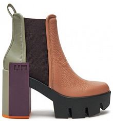 Botki na obcasie United Nude kolorowe