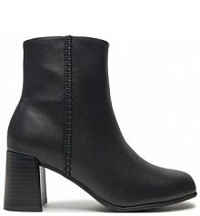 Botki na obcasie Clarks czarne