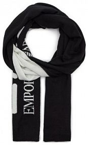 Szalik EA7 Emporio Armani czarny damski