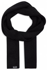 Szalik EA7 Emporio Armani czarny damski