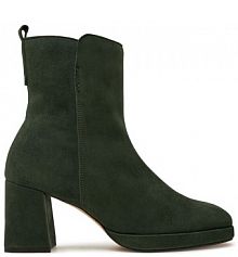 Botki na obcasie Gabor zielone