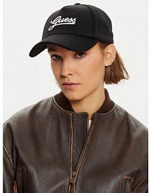 Czapka z daszkiem Guess czarna damska
