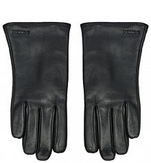 Rękawiczki skórzane Puccini czarne