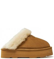 Kapcie Bearpaw beżowe damskie
