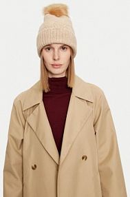 Czapka zimowa ONLY beżowa damska