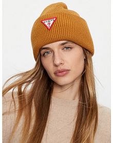 Czapka zimowa Guess brązowa damska