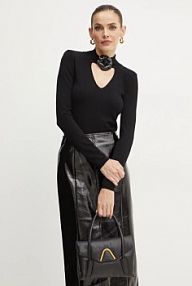 Sweter Simona Corsellini  czarny damski A24CPMGP02