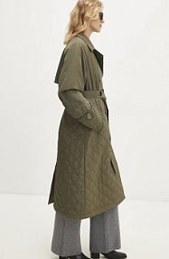 Płaszcz Answear.LAB  zielony damski WA24.KPD051