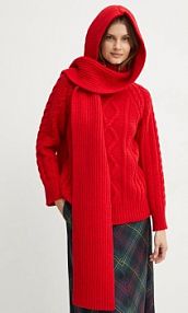 Szalik Forte Forte  czerwony damski 13339.myscarf