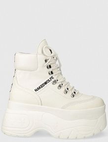Botki Naked Wolfe  białe damskie Spike.White