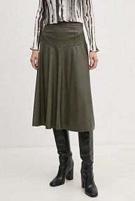 Spódnica midi Sandro Ferrone  zielona SFS15YBESEREN