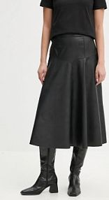 Spódnica midi Sandro Ferrone  czarna SFS15YBESEREN