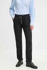 Spodnie eleganckie La Petite Française  szare damskie PFPOLI