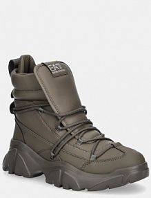 Botki EA7 Emporio Armani  zielone damskie XK228.X8M001.