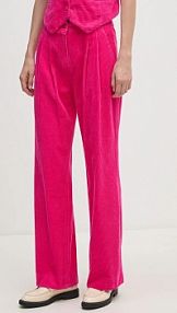 Spodnie eleganckie La Petite Française  różowe damskie PFPACIFIQUE