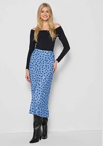 Spódnica midi BIZUU  niebieska BREE.AMARONI