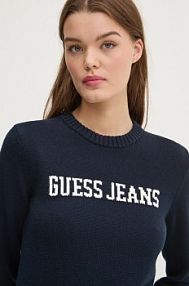 Sweter Guess Jeans  granatowy damski W4BR10.Z3HM1
