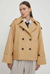 Kurtka przejściowa By Malene Birger  beżowa damska Q71493005