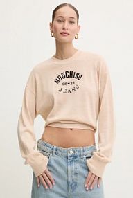 Sweter Moschino Jeans  beżowy damski 0931.8700