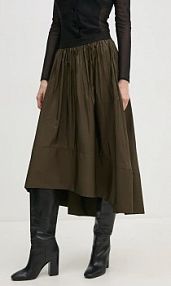 Spódnica midi Sandro Ferrone  zielona SFS18YBEAGRIP