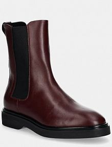 Sztyblety Calvin Klein  bordowy damskie HW0HW02180