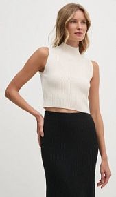 Kamizelka Calvin Klein  beżowa damska K20K207985