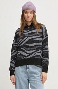 Sweter Desigual  czarny damski 24WWJF20