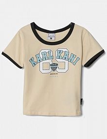 T-shirt Karl Kani  beżowy damski 61300019