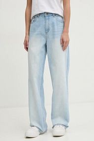 Jeansy Karl Kani  niebieskie damskie 61000013