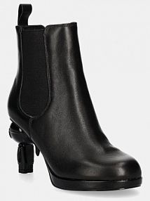 Botki na obcasie Karl Lagerfeld  czarne KL39044.000