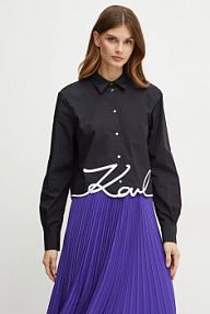 Koszula Karl Lagerfeld czarna damska 226W1605