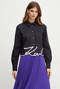 Koszula Karl Lagerfeld  czarna damska 226W1605