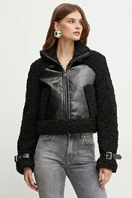 Kurtka przejściowa Karl Lagerfeld  czarna damska 246W1507