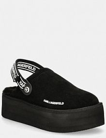Kapcie Karl Lagerfeld  czarne damskie KL48502.50X