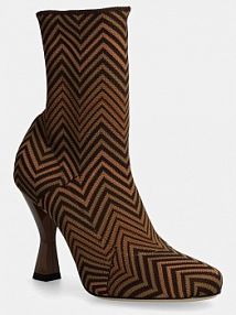 Botki na obcasie Missoni  beżowe MW47.044