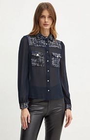 Koszula Morgan  granatowa damska CLAR