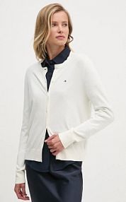 Kardigan Tommy Hilfiger  beżowy WW0WW42370