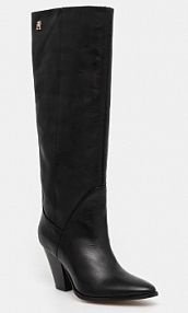 Kozaki Tommy Hilfiger  czarne damskie FW0FW08296