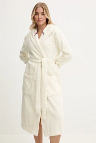 Szlafrok Tommy Hilfiger  beżowy damski UW0UW05553