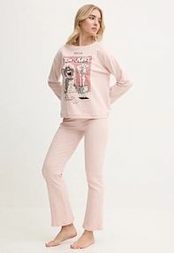 Piżama United Colors of Benetton  różowa damska 3DKE3P03B
