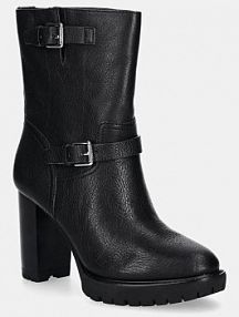 Botki na obcasie Lauren Ralph Lauren  czarne 802937819001.