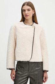 Kurtka przejściowa Oui  beżowa damska 88997