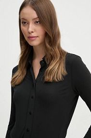 Koszula z długim rękawem Sisley  czarna 54HXLQ087