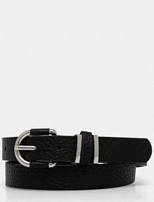 Pasek Sisley  czarny damski 6HEEWL02N