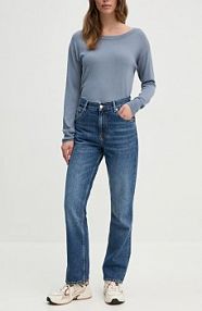 Jeansy Sisley  granatowe damskie 4YRZLE03X